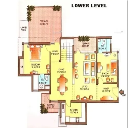 Rent this 4 bed apartment on unnamed road in Sector 49, Gurugram District - 122012