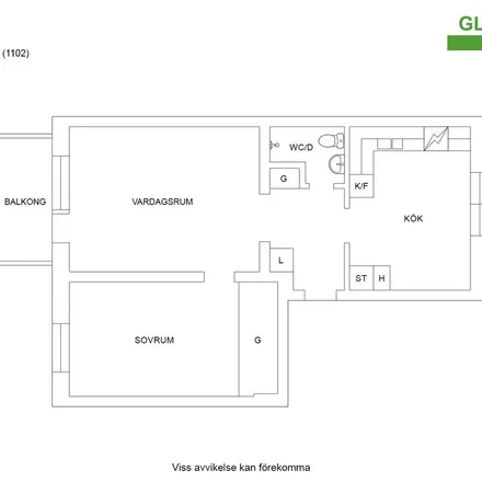 Rent this 2 bed apartment on Riktargatan 2B in 644 33 Torshälla, Sweden