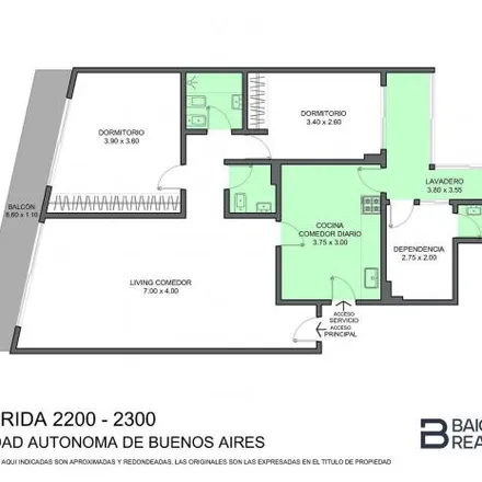 Buy this 2 bed apartment on Laprida 2193 in Recoleta, C1119 ACO Buenos Aires