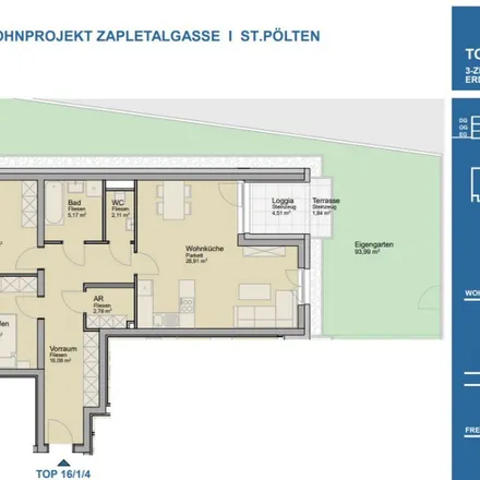 Rent this 3 bed apartment on Rathausplatz in 3100 St. Pölten, Austria
