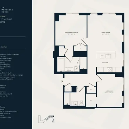 Image 3 - Mercedes House, 770 11th Avenue, New York, NY 10019, USA - Apartment for rent