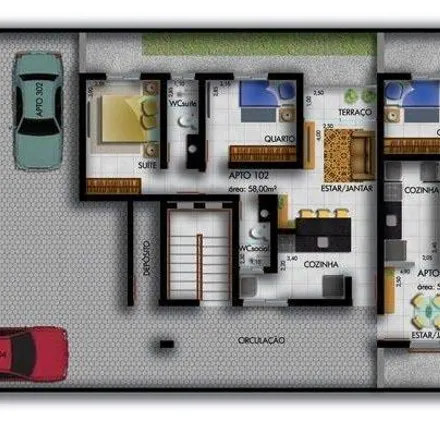Buy this 2 bed apartment on Rua Rogério C. de Oliveira in Bancários, João Pessoa - PB
