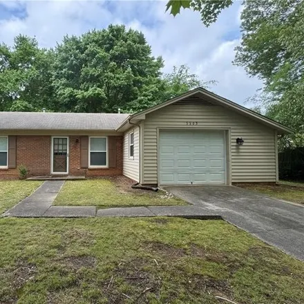 Rent this 3 bed house on 5539 Courtfield Drive in North Hills, Greensboro
