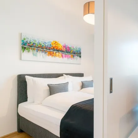 Rent this 1 bed apartment on Parktiger U2 Donaumarina in Chrastekgasse 1, 1020 Vienna