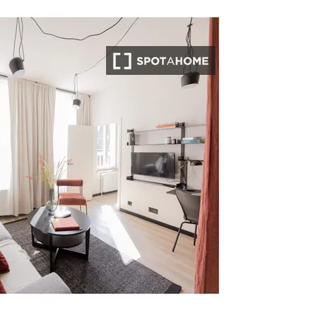 Rent this studio apartment on Rue de Witte de Haelen - de Witte de Haelenstraat 7 in 1000 Brussels, Belgium