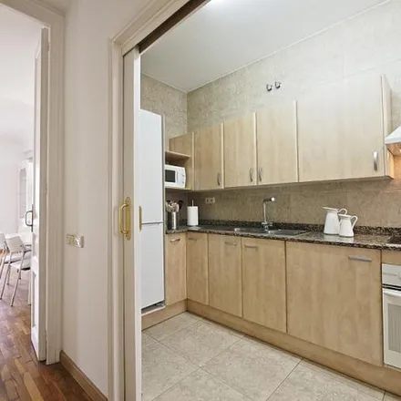 Rent this 4 bed apartment on Metro Hostafrancs in Carrer de la Creu Coberta, 08001 Barcelona