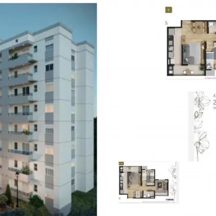 Buy this 2 bed apartment on Estrada dos Galdinos in Chácara Pavoeiro, Cotia - SP