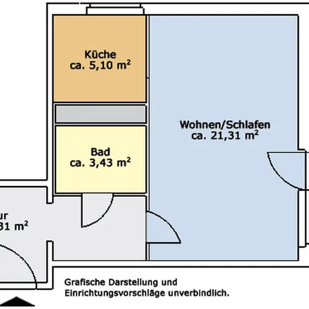 Rent this 1 bed apartment on Straße Usti nad Labem 115 in 09119 Chemnitz, Germany