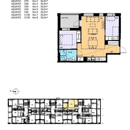 Rent this 3 bed apartment on As Oy Vantaan Kilterinrinne 3 in Kilterinrinne 1b, 01600 Vantaa