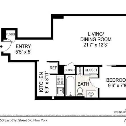 Image 6 - 150 E 61st St Apt 5k, New York, 10065 - Apartment for sale