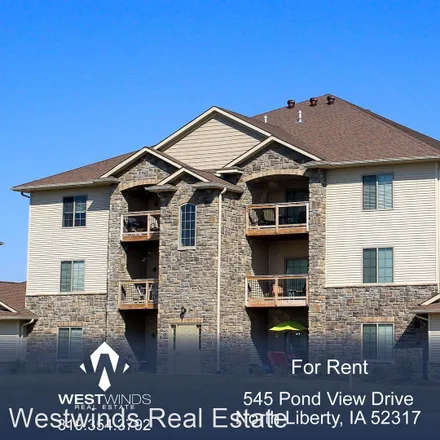 Rent this 2 bed apartment on 525 Pond View Drive in North Liberty, IA 52317