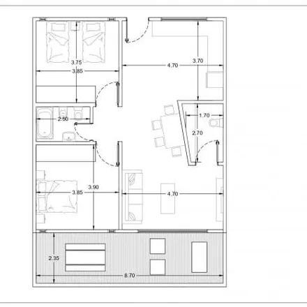 Rent this 2 bed apartment on Gregoria Matorras in Partido del Pilar, Villa Rosa