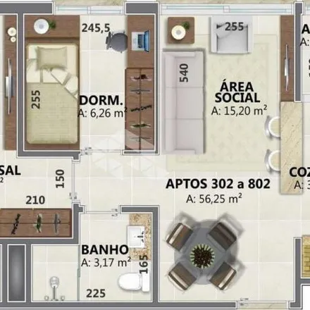 Buy this 3 bed apartment on Rita in Rua Barão do Triunfo 217, Menino Deus