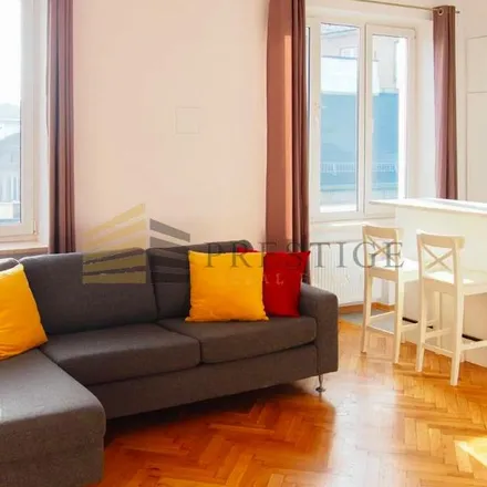 Rent this 3 bed apartment on Wojciecha Górskiego 7 in 00-033 Warsaw, Poland