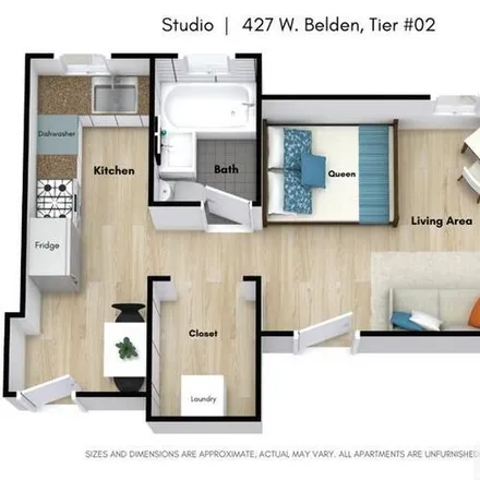 Rent this studio apartment on 427 W Belden Ave