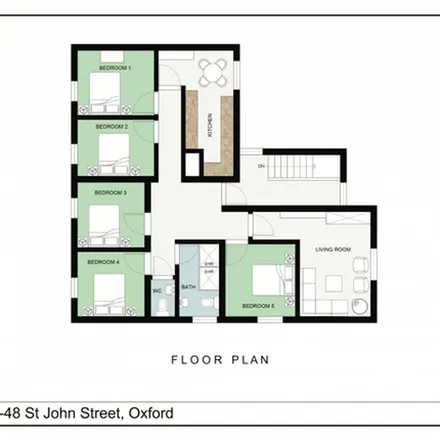 Image 6 - 49 St John Street, Oxford, OX1 2LH, United Kingdom - Apartment for rent