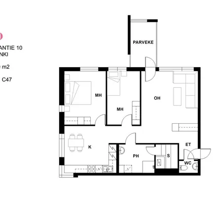 Rent this 3 bed apartment on Kalkkihiekantie 10 in 00984 Helsinki, Finland
