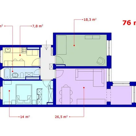 Rent this 3 bed apartment on aleja Generała Józefa Hallera 118 in 53-203 Wrocław, Poland