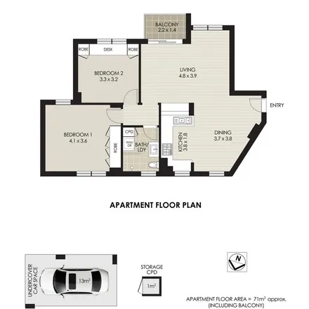 Rent this 2 bed apartment on Lindsay Lane in Mosman NSW 2088, Australia