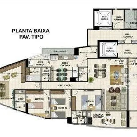 Buy this 4 bed apartment on Rua Nossa Senhora da Pompéia 62 in Encruzilhada, Recife -