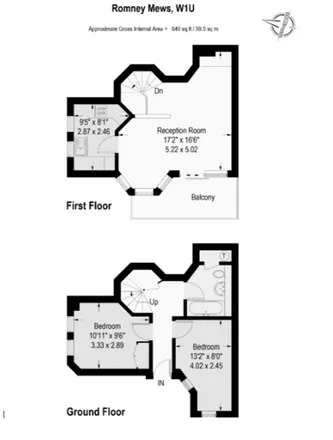 Image 8 - 2 Romney Mews, London, W1U 5DT, United Kingdom - House for rent