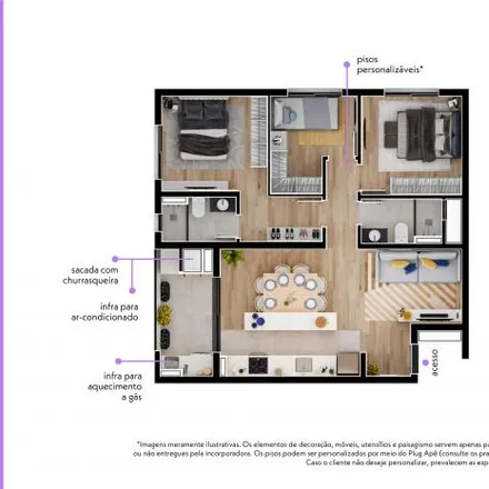 Buy this 3 bed apartment on Rua Joaquim Nabuco 497 in Tingui, Curitiba - PR