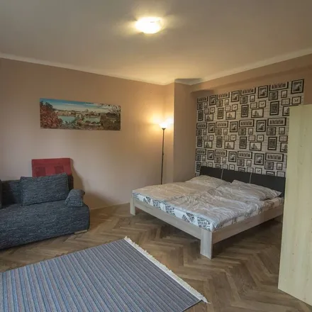 Rent this 1 bed apartment on Budapest Bank in Budapest, Edison tér 2
