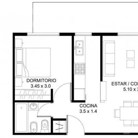 Buy this 1 bed apartment on Avenida Eva Perón 1080 in Parque Chacabuco, Buenos Aires