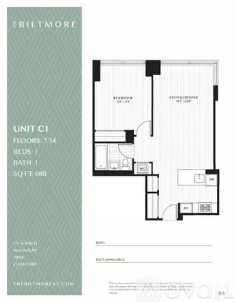 Image 1 - 271 W 47th St, Unit 52C - Apartment for rent