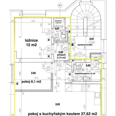 Rent this 3 bed apartment on Brněnská 810/7 in 400 01 Ústí nad Labem, Czechia