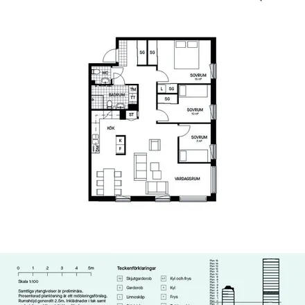 Rent this 4 bed apartment on Najadgatan in 723 56 Västerås, Sweden