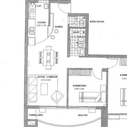 Rent this 2 bed apartment on Pueyrredón 457 in Departamento San Fernando, H3500 ASC Resistencia