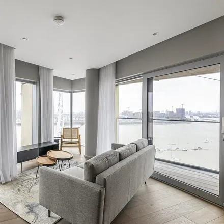 Rent this 3 bed apartment on No.5 Upper Riverside in Silvertown Tunnel, London
