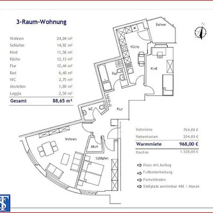 Rent this 1 bed apartment on Bahnhofstraße 38 in 08523 Plauen, Germany
