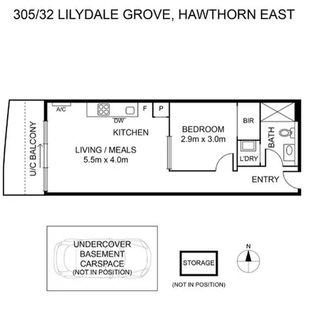 Rent this 1 bed apartment on Lilydale Grove in Hawthorn East VIC 3123, Australia