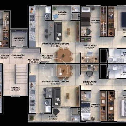 Buy this 3 bed apartment on Rua do Mirante in Cidade Universitária Pedra Branca, Palhoça - SC