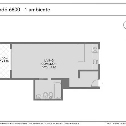 Buy this studio apartment on José Enrique Rodó 6883 in Mataderos, C1440 ATL Buenos Aires