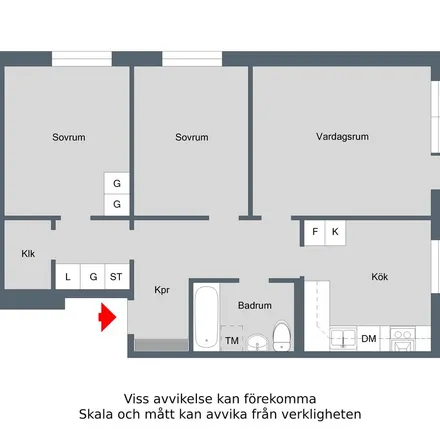 Rent this 3 bed apartment on Risings väg 29 in 612 35 Finspång, Sweden