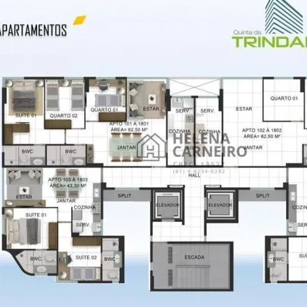 Buy this 3 bed apartment on Rua Professor Álvaro Lima 55 in Casa Amarela, Recife - PE
