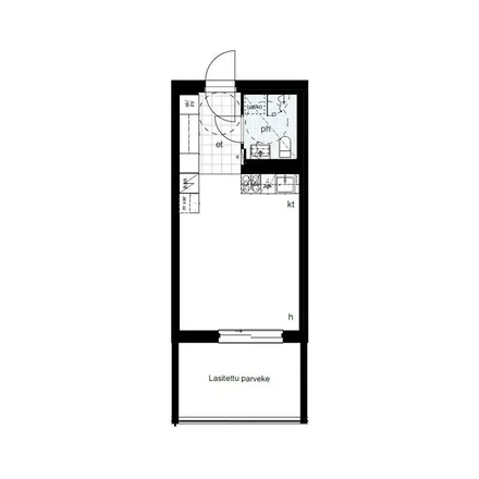 Rent this 1 bed apartment on Kuriiritie 26 in 01510 Vantaa, Finland