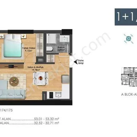 Image 2 - bordo 7, Boncuk Sokağı 7, 34410 Kâğıthane, Turkey - Apartment for rent