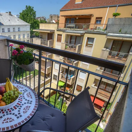 Rent this 1 bed apartment on Rossini cravatte & Arszlan mens fashion in Budapest, Lenhossék utca 3