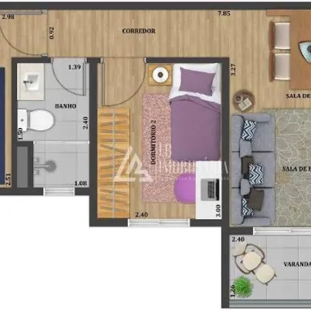Buy this 2 bed apartment on Avenida G. C. Josué Sant'Ana in Parque Itamaraty, Jacareí - SP