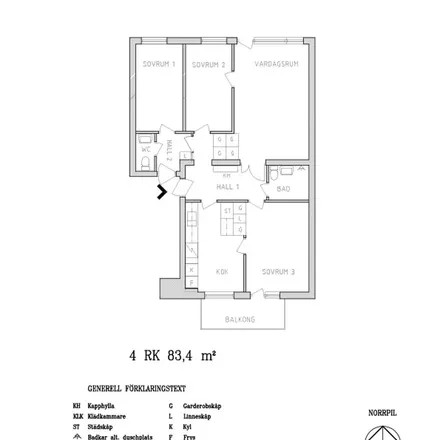 Rent this 4 bed apartment on Riggargatan 20D in 802 86 Gävle, Sweden