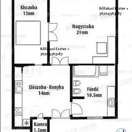 Rent this 2 bed apartment on Budapest in Futó utca 30, 1082