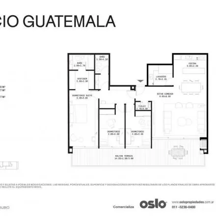 Buy this 3 bed apartment on En el nombre del postre in Soler, Palermo
