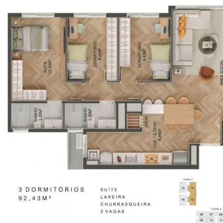 Buy this 3 bed apartment on Avenida Otto Niemeyer 807 in Tristeza, Porto Alegre - RS