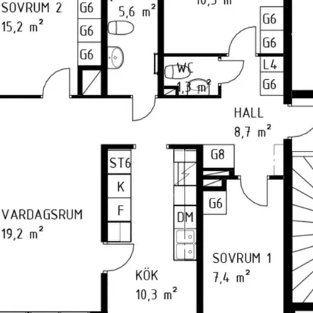 Rent this 1 bed apartment on Pedagoggränd 7A in 907 30 Umeå, Sweden