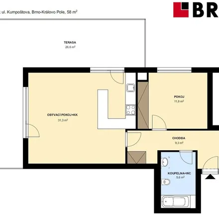 Image 6 - Kumpoštova 123/8, 612 00 Brno, Czechia - Apartment for rent