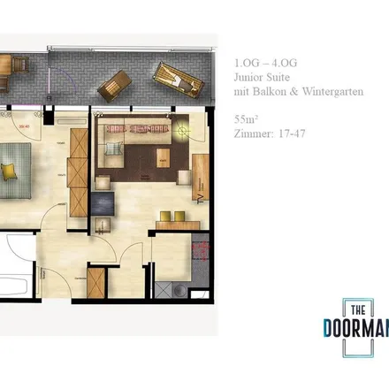 Rent this 1 bed apartment on Leerbachstraße 53 in 60322 Frankfurt, Germany